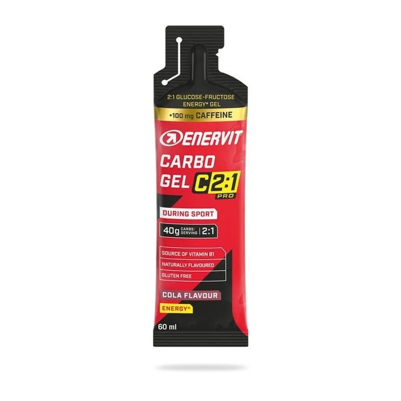 Enervit C2:1 Carbo Gel PRO con Caffeina (100mg) - gusto Cola